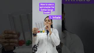 correct way of using spirometer  Better lungs health breathing exercise  COPD exercise [upl. by Aklim]