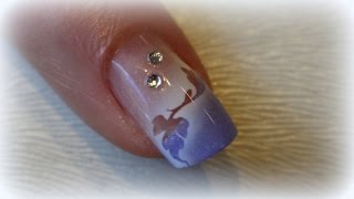 ANLEITUNG FÜR GELNÄGEL  Leichte Nailart mit Airbrush [upl. by Michaela]