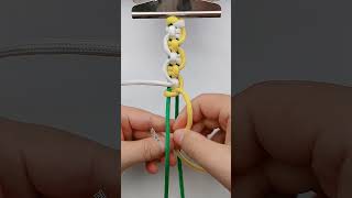 Simple braided bracelet tutorial Braiding skills sharing Braiding tutorial Practical knots Brace [upl. by Chuch]