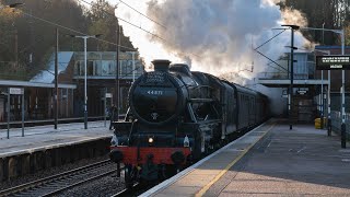 44871 at Hadley Wood with quotThe Lincoln Christmas Marketquot 041221 [upl. by Homere]