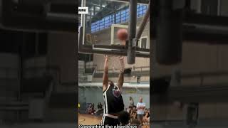 13YearOlds Dunk Shatters Backboard  StadiumClubhouse Basketball NBAprospect NBA [upl. by Eldwon]