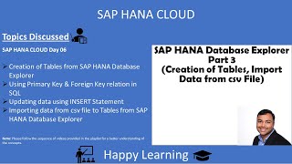 SAP HANA CLOUD 06 [upl. by Aileno]