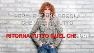 Fiorella Mannoia  Combattente  Karaoke con testo [upl. by Okoyik43]