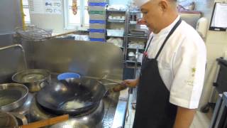 Lee Hiu Ngai prepares prawn with tangerine peel at Capella Singapore [upl. by Thain]