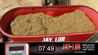 Jaylor Twin Auger TMR Mixer Dairy Ration Demo [upl. by Ahsekyt]