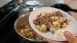 Receta muy facil de carne molida con papas [upl. by Jefferson]