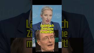 Weidel kritisiert Zahnhygiene von Lauterbach 🤭 [upl. by Nioe]