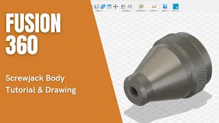 Fusion 360  Screwjack Body Tutorial [upl. by Broek]