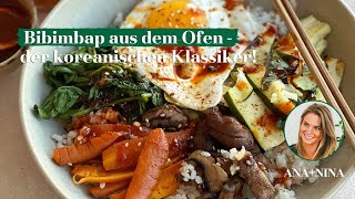 Bibimbap aus dem Ofen – ANANINA bibimbab asianfood koreanfood rezept rezepte [upl. by Hadleigh]