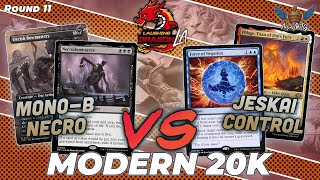 MonoBlack Necro vs Jeskai Control  MTG Modern  MXP Los Angeles Modern 20k  Round 11 [upl. by Etnaled]