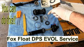 2018 Fox Float DPS Evol Rear Shock Sleeve Service [upl. by Attennek298]