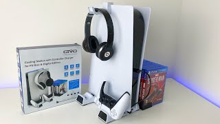 OIVO PlayStation 5 Cooling Stand With Dual Sense Charing Dock  Unboxing amp Review [upl. by Nemaj]