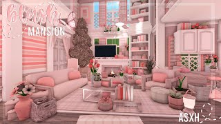 Blush Luxury Mansion  Roblox Bloxburg Speed Build  ❁ [upl. by Crysta809]