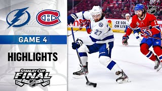 Cup Final Gm 4 Lightning  Canadiens 7521  NHL Highlights [upl. by Fahy]