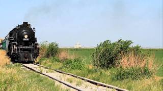 Santa Fe ATSF 462 Pacific 3415 on the Abilene amp Smokey Valley [upl. by Oetam487]