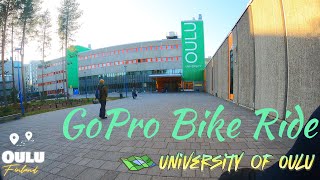 GoPro Bike Ride  University of Oulu  Oulu Finland  4K [upl. by Ntsyrk]