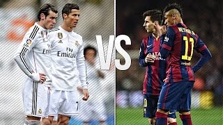 Lionel Messi amp Neymar vs Ronaldo amp Bale 2015 ● Skills amp Goals Battle  HD [upl. by Atsirk]