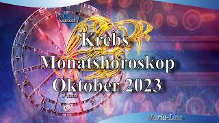 Krebs Horoskop für Oktober 2023 Liebe Beruf Gesundheit amp Spirituelles [upl. by Livvyy]