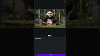 quotHow to Create amp Animate a 3D Kung Fu Panda with AI – Quick Guidequot shorts ai [upl. by Shena735]