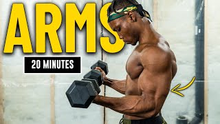 20 Minute Dumbbell Arms Workout  Build amp Burn 3 [upl. by Deeyn]