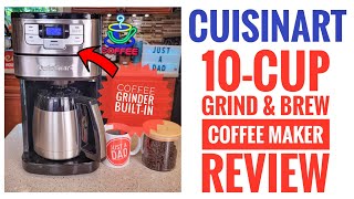 Cuisinart 10 Cup Coffee Maker with Grinder Automatic Grind amp Brew DGB450 Review I LOVE IT [upl. by Helprin26]