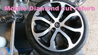 TheWheelGuy professional quotdiamond cutquot alloy wheel refurbishment [upl. by Icken]