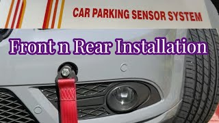 Front and Rear aftermarket Parking Sensor installation [upl. by Chlo]