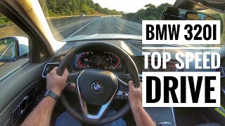 BMW 320i 2019  POV Drive on German Autobahn  Top Speed Drive [upl. by Svirad500]