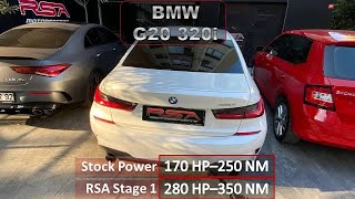 BMW G20 320i RSA Stage1 280HP 350NM  B48B16 Engine  Stock 170hp  250 NM  0  100  150 kmh [upl. by Tali]