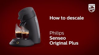 How to descale the SENSEO® Original Plus Coffee pad machine [upl. by Bennie]