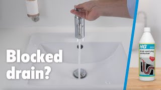 How to unblock a drain or sink Unblock it quickly with HG unblockers [upl. by Warring]