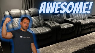 Best Home Theater Seats  Audio Advice Revelation Review amp Install [upl. by Nesmat]