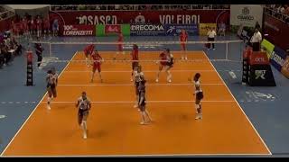 Callie Schwarzenbach and Brionne Butler  Osasco vs Minas Volleyball Highlights [upl. by Lletnom]