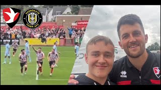 Cheltenham Town vs Harrogate Town  BRADBURY MASTERCLASS 92nd minute winner LIMBS  Matchday vlog [upl. by Atillertse]