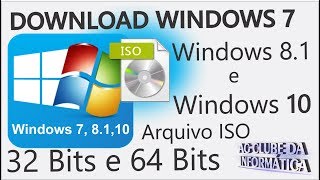 Como Baixar a ISO Original Windows 7 Windows 81 e Windows 10 [upl. by Kellina]