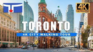 Walking Torontos Downtown Entertainment District  4K Walking Tour 4K Ultra HDR60fps [upl. by Audrit158]