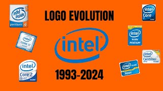 Evolution of Intel CPU Logo Stickers 19932024 [upl. by Ruthi]