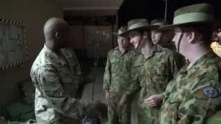 Australian Cadets Meet US Marine [upl. by Cassy877]