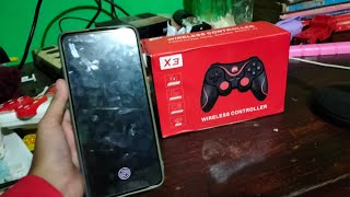 HOW TO CONNECT X3 GAMEPAD CONTROLLER TO ANDROID PHONES  by Hannahs Channel amp Vlog [upl. by Pratt]