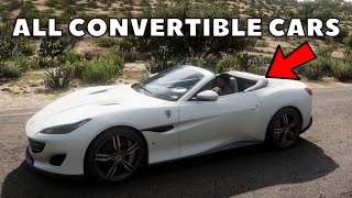 ALL Convertible Cars In Forza Horizon 5 [upl. by Aihsram]