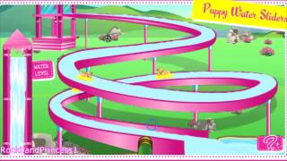 Barbie Puppy Water Park Slide Game Barbie Games Online [upl. by Razec]