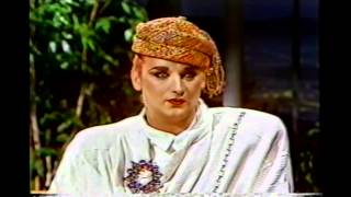 Boy George  First time with Johnny Carson cc 1984 [upl. by Anuaf]