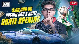 300000 UC PAGANI AND XSUIT CRATE OPENING  JONATHAN IS BACK  BGMI [upl. by Mason538]