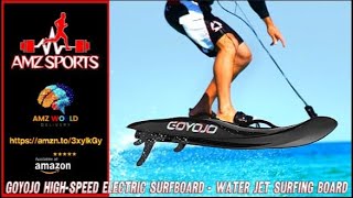 Describing GOYOJO HighSpeed Electric Surfboard  Black 10KW Water Jet Surfing Board Amazon [upl. by Anthe]