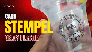 Cara Stempel Flash Gelas Plastik [upl. by Platto421]