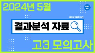 2024년 5월 고3 모의고사 분석자료경기도교육청 [upl. by Domash]