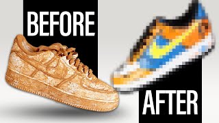 Cleaning And Customizing The DIRTIEST Air Force 1’s Ever [upl. by Jacquetta]