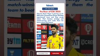 A Team on FireCSK2025 WhistlePodu CSKFire IPL2025 DhoniArmy CricketFever YellowLove [upl. by Justicz]