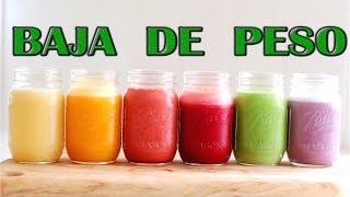 BATIDOS PARA ADELGAZAR REDUCIR EL ABDOMEN ELIMINAR GRASA Y AGUA RETENIDAY DEPURAR EL CUERPO [upl. by Oguh]