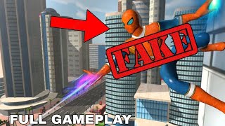 I AM FAKE SPIDERMAN Spider Rope Hero  Spider Hero Full Gameplay [upl. by Anoi]